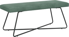 vidaXL παγκάκι Μονόχρωμο Θαλασσί 110 x 40 x 45 cm Βελούδο