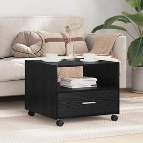 vidaXL Τραπεζάκι σαλονιού with Drawer Μαύρη δρυς 55 x 55 x 45 cm