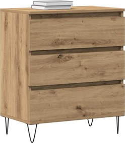 vidaXL Πλαϊνό γραφείο Artisan Oak 60 x 35 x 70 cm Επεξεργασμένο ξύλο