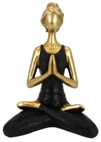 Φιγούρα Διακοσμητική Vasanta 2 022719 13,5x9xH19cm Gold-Black Polyresin