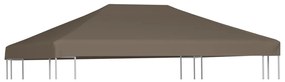 vidaXL Κάλυμμα για Κιόσκι Χρώμα Taupe 3 x 4 μ. 310 γρ./μ²