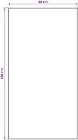 vidaXL Χαλί Runner LESAKA Μαύρο και Χρυσό 80 x 150 cm