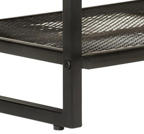 vidaXL Πάγκος Παπουτσιών 110x35x45 εκ. από Μασίφ Ξύλο Ακακίας/Σίδερο