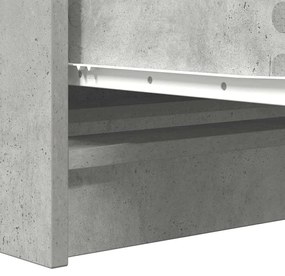 Sideboard Μπετόν Γκρι 100x35x76 cm Κατασκευασμένο ξύλο - Γκρι