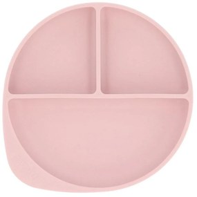Πιάτο Σιλικόνης (Φ18) Με Χωρίσματα Tutete Pink 61-84079