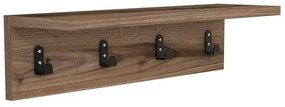 Κρεμάστρα Mulan Pakoworld Χρώμα Καρυδί 60X16X14,5 εκ 120-000034 Pakoworld-120-000034-Καφέ 120-000034