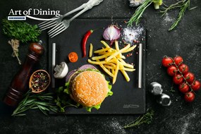 Heinner HR-JT-30P Πλατώ Σερβιρίσματος με Χειρολαβή από Πέτρα 30x30εκ.