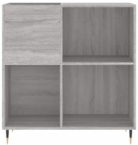 vidaXL Δισκοθήκη Γκρι Sonoma 84,5 x 38 x 89 εκ. από Επεξεργασμένο Ξύλο