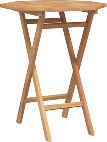 vidaXL Σετ Κήπου 5 τμχ. Καφέ 60 x 60 x 75 cm Συμπαγές ξύλο teak