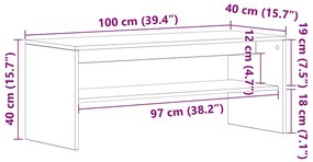 ΈΠΙΠΛΟ ΤΗΛΕΟΡΑΣΗΣ ΜΑΥΡΟ 100 X 40 X 40 ΕΚ. ΑΠΟ ΜΟΡΙΟΣΑΝΙΔΑ 862402