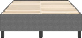 vidaXL Κρεβάτι πλατφόρμα Ανοιχτό γκρι 120 x 190 cm