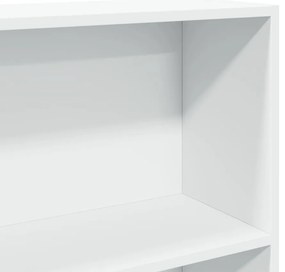 vidaXL Βιβλιοθήκη με 5 Ράφια Λευκή 80x30x189 εκ. Επεξεργασμένο Ξύλο