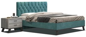 Κρεβάτι Υπέρδιπλο Ντυμένο Ν78 Για Στρώμα 160x200cm Με Επιλογή Υφάσματος