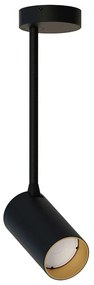 Φωτιστικό Οροφής - Σποτ Mono Long S 7673 1xGU10 10W Black-Gold Nowodvorski Metal, Plastic