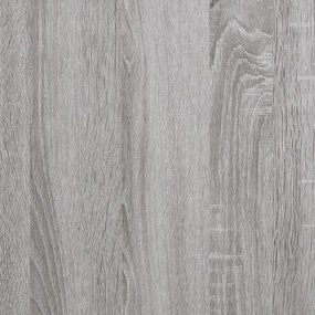 Πλαίσιο Κρεβατιού με Κεφαλάρι Γκρι Sonoma 150x200εκ. Επεξ. Ξύλο - Γκρι