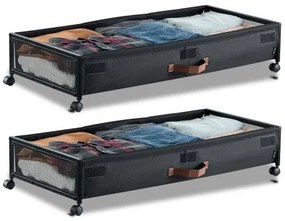 VEVOR Under Bed Storage with Wheels 36x18.1x7.3 In Rolling Storage Bags 2 Pack