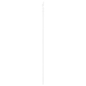 vidaXL Συρόμενη Πόρτα Λευκό 78 x 232 cm Μασίφ ξύλο πεύκου και χάλυβας