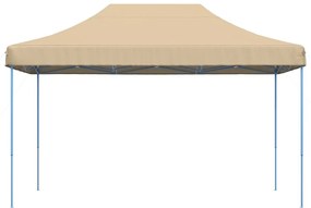 Τέντα Εκδηλώσεων Πτυσσόμενη Pop-Up Μπεζ 440x292x315 εκ. - Μπεζ