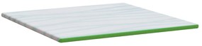 vidaXL Στρώματα Λευκό και Πράσινο 200 x 200 cm