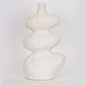 Βάζο Κεραμικό 752-20299 20x14x33,5cm White Estheti Home Κεραμικό