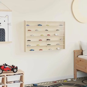 vidaXL Κάθετο Εκθετήριο Τοίχου Μπεζ 80 x 8,5 x 54 εκ. Κόντρα πλακέ