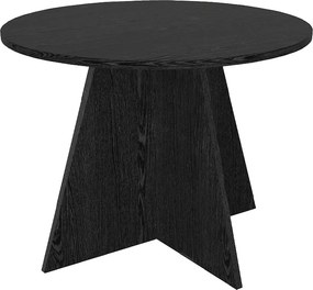 Τραπέζι Tailor Megapap χρώμα sencron black Ø100x75,7εκ.