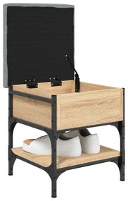 vidaXL Παπουτσοθήκη Sonoma Δρυς 42x42x45 εκ. από Επεξεργασμένο Ξύλο