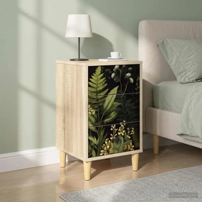 vidaXL Κομοδίνο RHENEN 2 τεμ. Sonoma Δρυς 36 x 33 x 60 εκ