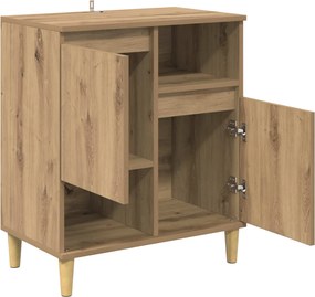 vidaXL Πλαϊνό γραφείο artisan δρυς 35 x 60 x 70 εκ Επεξεργασμένο Ξύλο