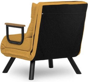 Πολυθρόνα-Κρεβάτι Μουσταρδί SANDO SINGLE 78x67x78