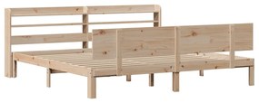 vidaXL Πλαίσιο Κρεβατιού με Κεφαλάρι 180x200 εκ. από Μασίφ Ξύλο Πεύκου