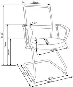 VIRE SKID chair color: black DIOMMI V-CH-VIRE_SKID-FOT