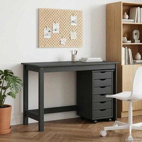 vidaXL Σετ Γραφείου και Κινητού Ντουλαπιού MOSS 2 pcs Γκρι
