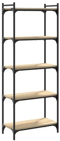 vidaXL Βιβλιοθήκη 5 Επιπέδων Sonoma Δρυς 60x30x154 εκ. Επεξεργ. Ξύλο