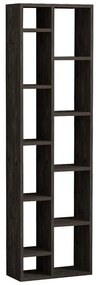 Βιβλιοθήκη Minicu σκούρο καρυδί 44,4x19,6x150 εκ. 44.4x19.6x150 εκ.