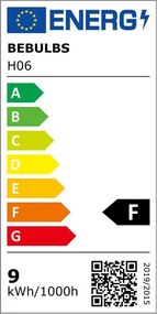 LED Filament Λαμπτήρας H06 Cone 140 Μελί 8,5W E27 Dimmable 2200K