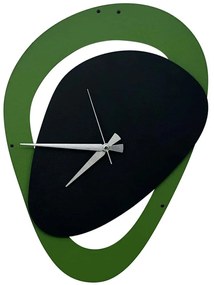 Ρολόι Τοίχου Mele 279ENZ2718 36x50cm Black-Green Wallity Metal