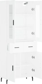 vidaXL Ντουλάπι Λευκό 69,5x34x180 εκ. από Επεξεργασμένο Ξύλο