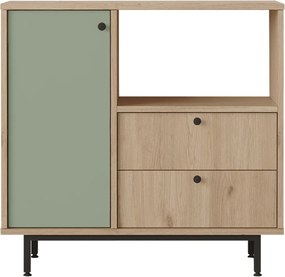 Ντουλάπι Δρυς / Πράσινο NACUBIN 88x35.5x85