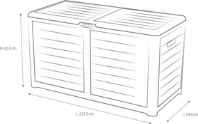 Στήθος EDA Σκούρο γκρίζο Πλαστική ύλη