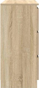vidaXL Ντουλάπι Sonoma δρυς 80x35x76 εκ. Επεξεργασμένο Ξύλο