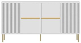Μπουφές Nedara 327ODS1338 150x36x75cm White Μοριοσανίδα, Μελαμίνη