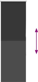 vidaXL Roller Blind Blackout Μαύρο 55x175 cm Πλάτος υφάσματος 50,7 cm