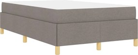 vidaXL Σκελετός Κρεβατιού Taupe 120 x 190 cm ύφασμα