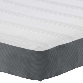vidaXL Στρώμα Κρεβατιού με στρώμα Γκρι 180 x 200 cm ύφασμα