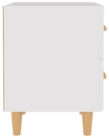 vidaXL Κομοδίνα 2 τεμ. Λευκά 40 x 35 x 47,5 εκ.