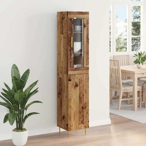 vidaXL Highboard 2 pcs Παλιό Ξύλο Επεξεργασμένο ξύλο
