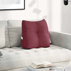 vidaXL Μαξιλάρι Πλάτης Κόκκινο 45 x 24 x 50 εκ ύφασμα