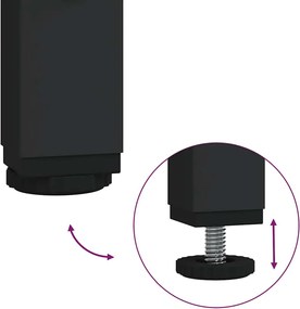 vidaXL Βιβλιοθήκη 5 Επιπέδων Μαύρη 59 x 35 x 171 εκ. από Επεξεργ. Ξύλο