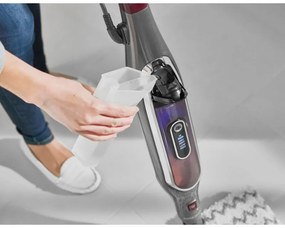 Shark S6003EU, 1200W, 0,35 l, 3 ρυθμίσεις, τεχνολογία Klick'n Flip, Steam Blaster, μαξιλαράκια Dirt Grip, γκρι/βιολετί